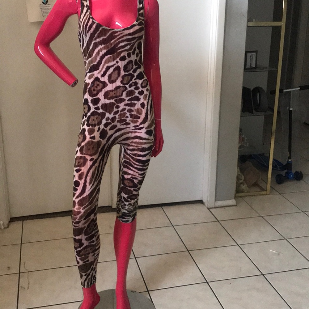 Animal print jumpsuit